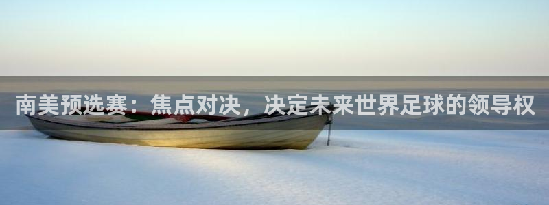 2026世界杯对阵图:南美预选赛:焦点对决,决定未来世界足球的领导权