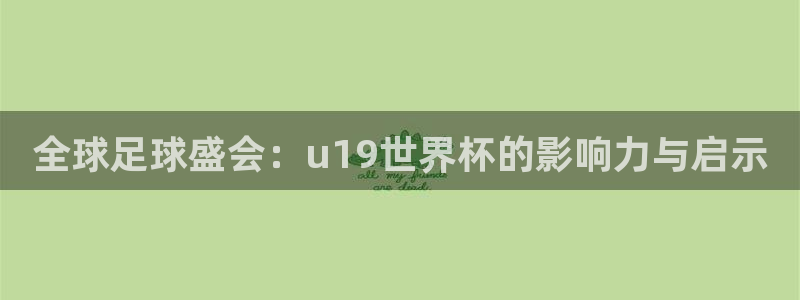 英格兰联赛杯直播:全球足球盛会:u19世界杯的影响力与启示